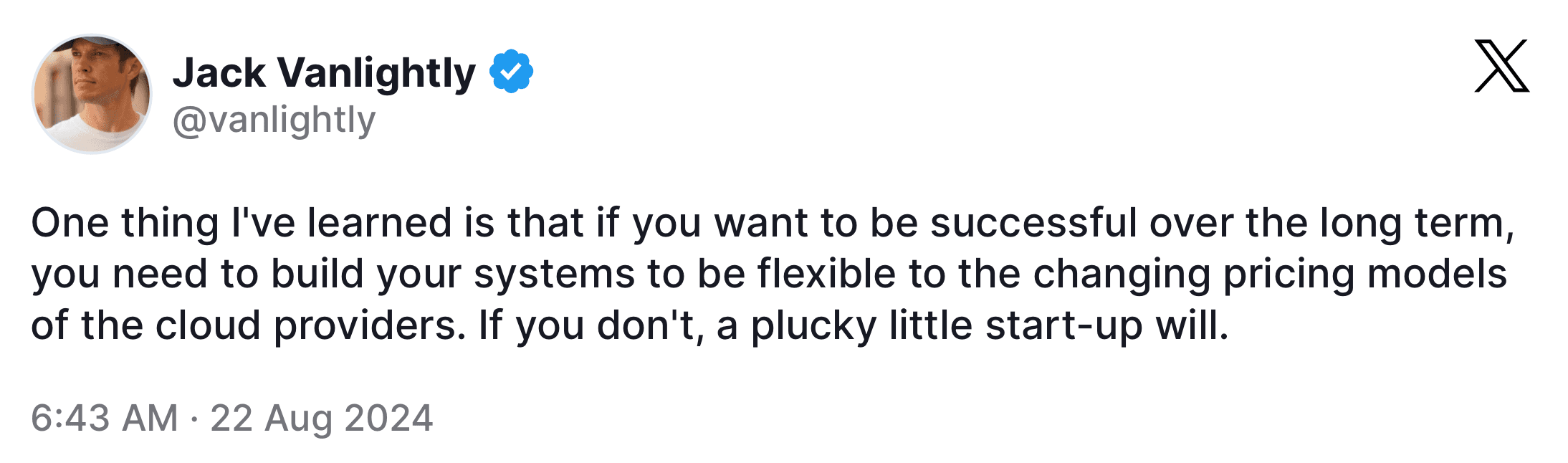 Jack Vanlightly quote