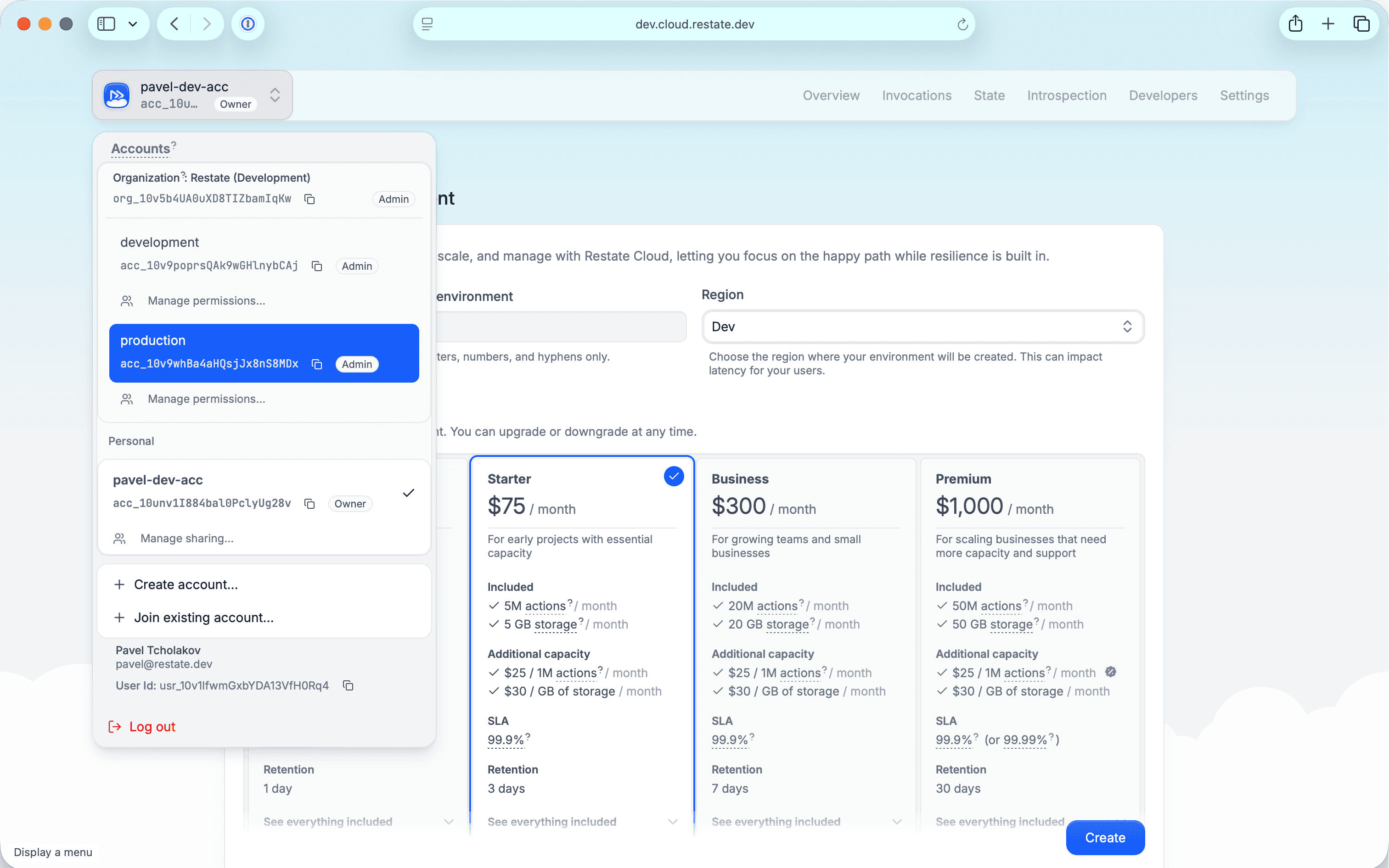Restate Cloud RBAC