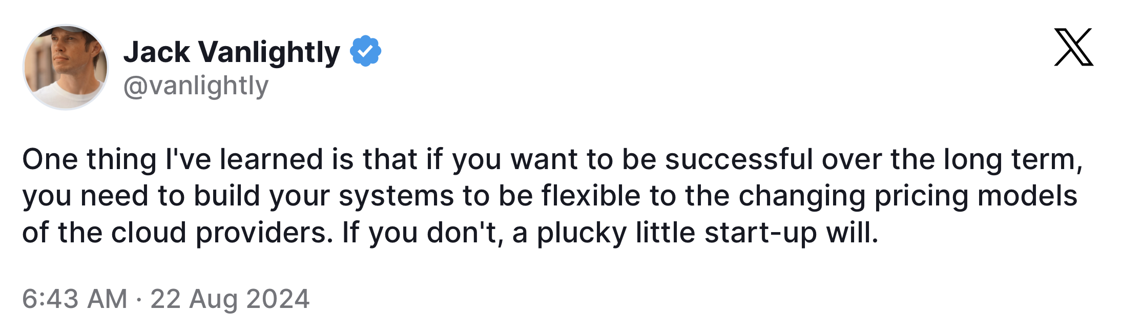 Jack Vanlightly quote